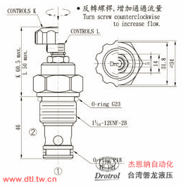 CNV-122-L120N插式节流阀